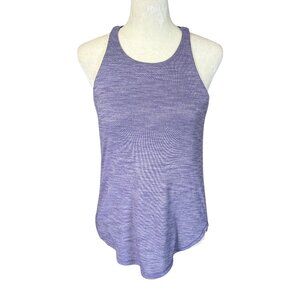 Lululemon purple strappy and stretchy tank top with built in bra